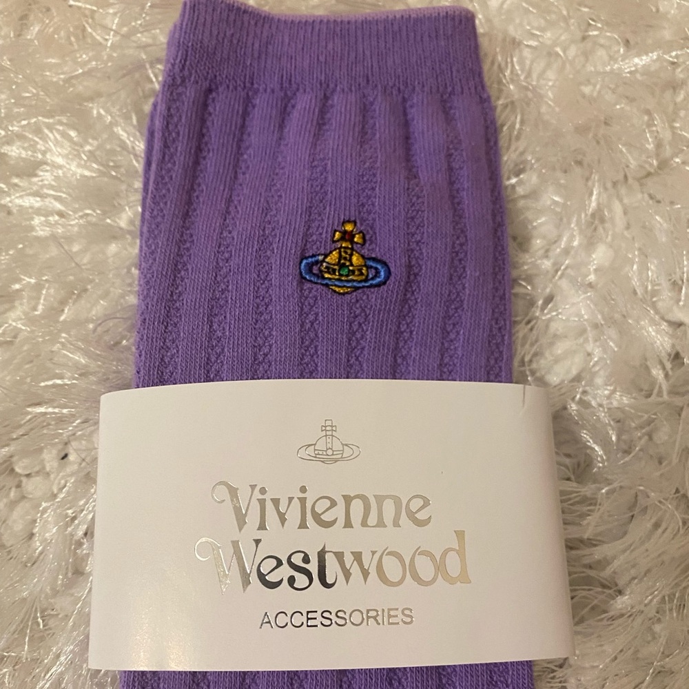 VIVIENNE WESTWOOD purple socks - Picture 5 of 7